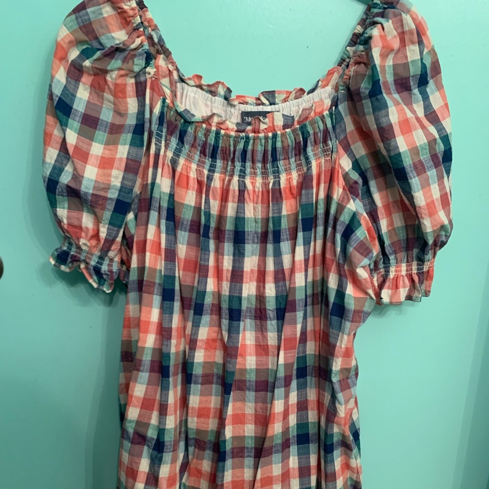 ModCloth Smocked Babydoll Dress 1X - Picture 4 of 5